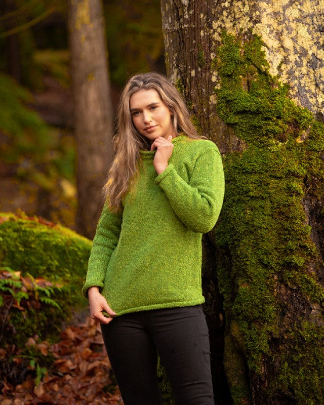 Ladies lime green jumper hotsell