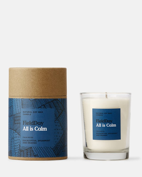 All is Calm Large Candle + Packaging – Field Day