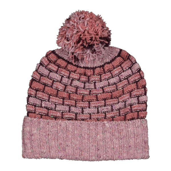 Basketweave Bobble Beanie - Candy - McConnell