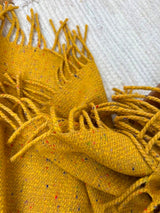 Donegal Lambswool Tweed Throw - Inishbofin - McNutt of Donegal - detail