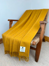 Donegal Lambswool Tweed Throw - Inishbofin - McNutt of Donegal - on chair