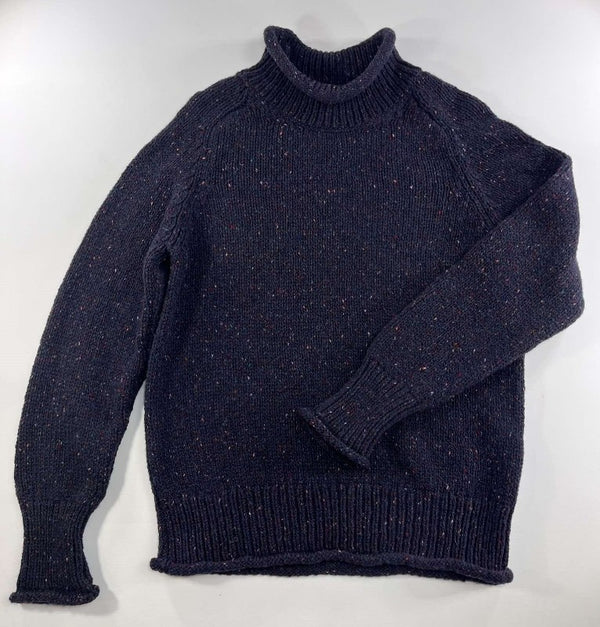 Saddle Shoulder Jumper with Roll Edges - Seabed - Fisherman Out of Ireland