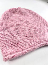 Slouchy Beanie - Pink - Fisherman Out of Ireland - detail