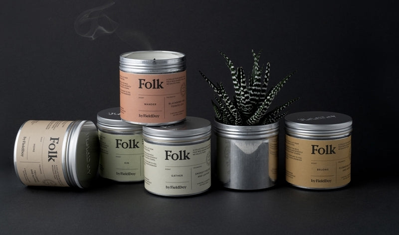 Home Folk Tin Candle – Field Day